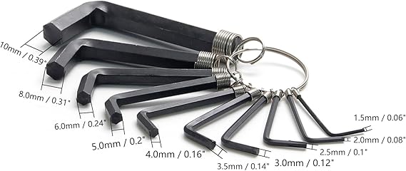10 Pieces Allen Keys Set Black - L Keys - Hexagon Wrench - Image 3