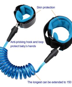 Anti Lost Wrist Link Strap with Harness and Leash - Secure Traction Rope Wristband for Toddlers and Babies - Reliable Hand Belt and Safety Band for Peace of Mind