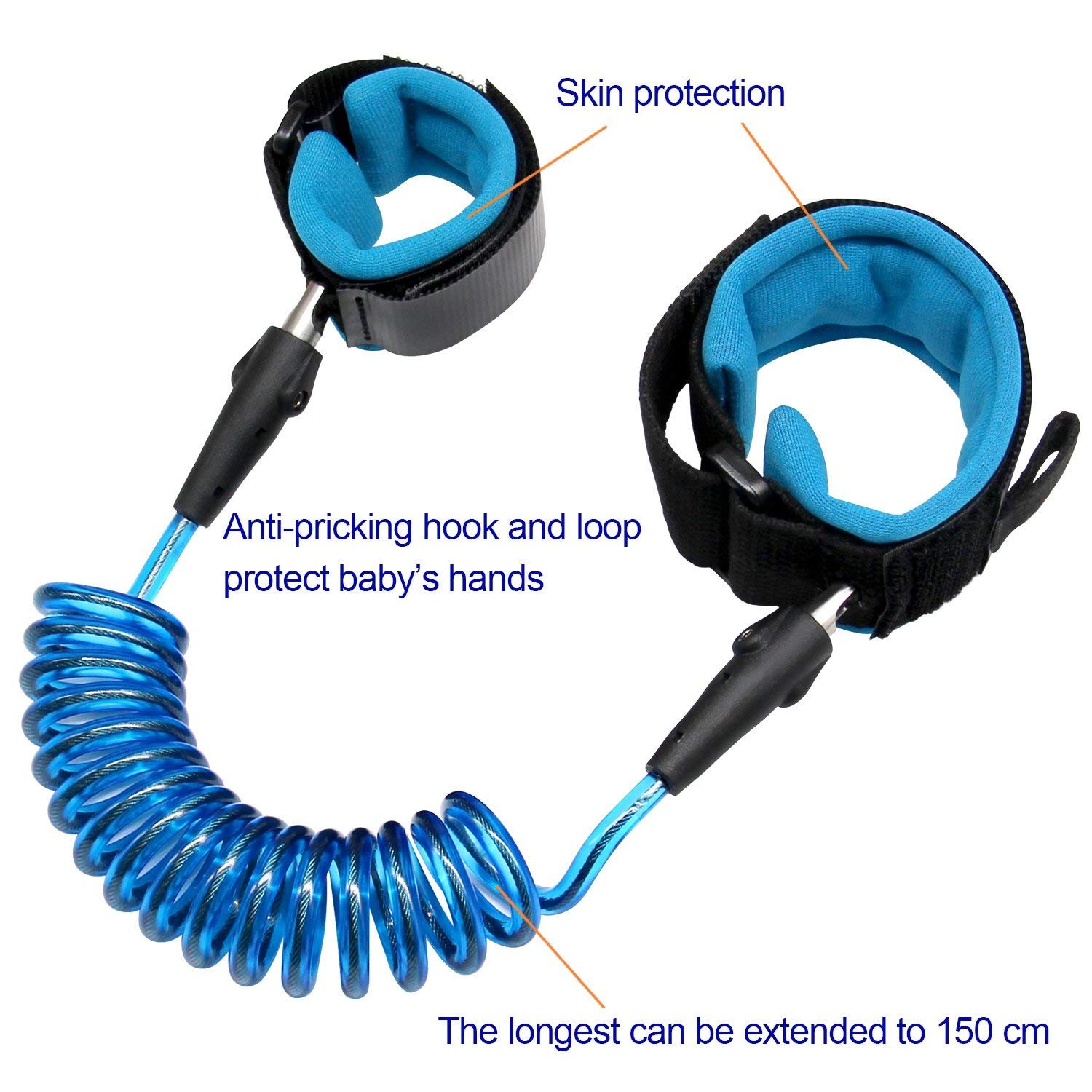 Anti Lost Wrist Link Strap with Harness and Leash - Secure Traction Rope Wristband for Toddlers and Babies - Reliable Hand Belt and Safety Band for Peace of Mind