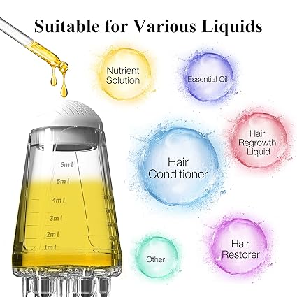 5ml and 15ml Hair Comb Scalp Liquid Applicator Portable Mini Massage Hair Comb Oil applicator comb