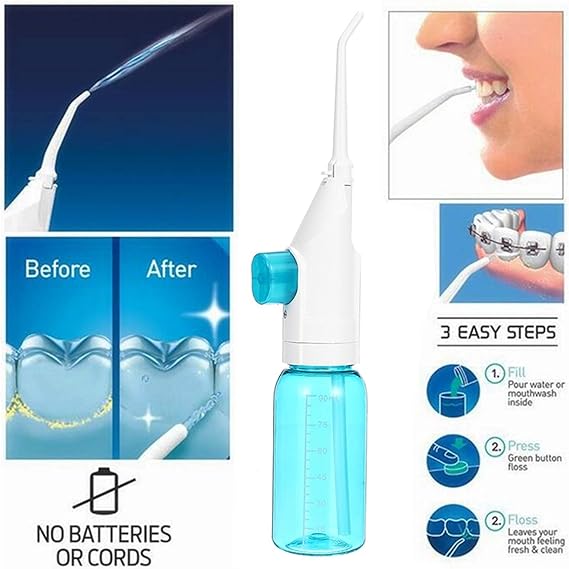 Oral Irrigator Dental Water Jet Floss Pick Teeth Cleaning Flusher Air Powered