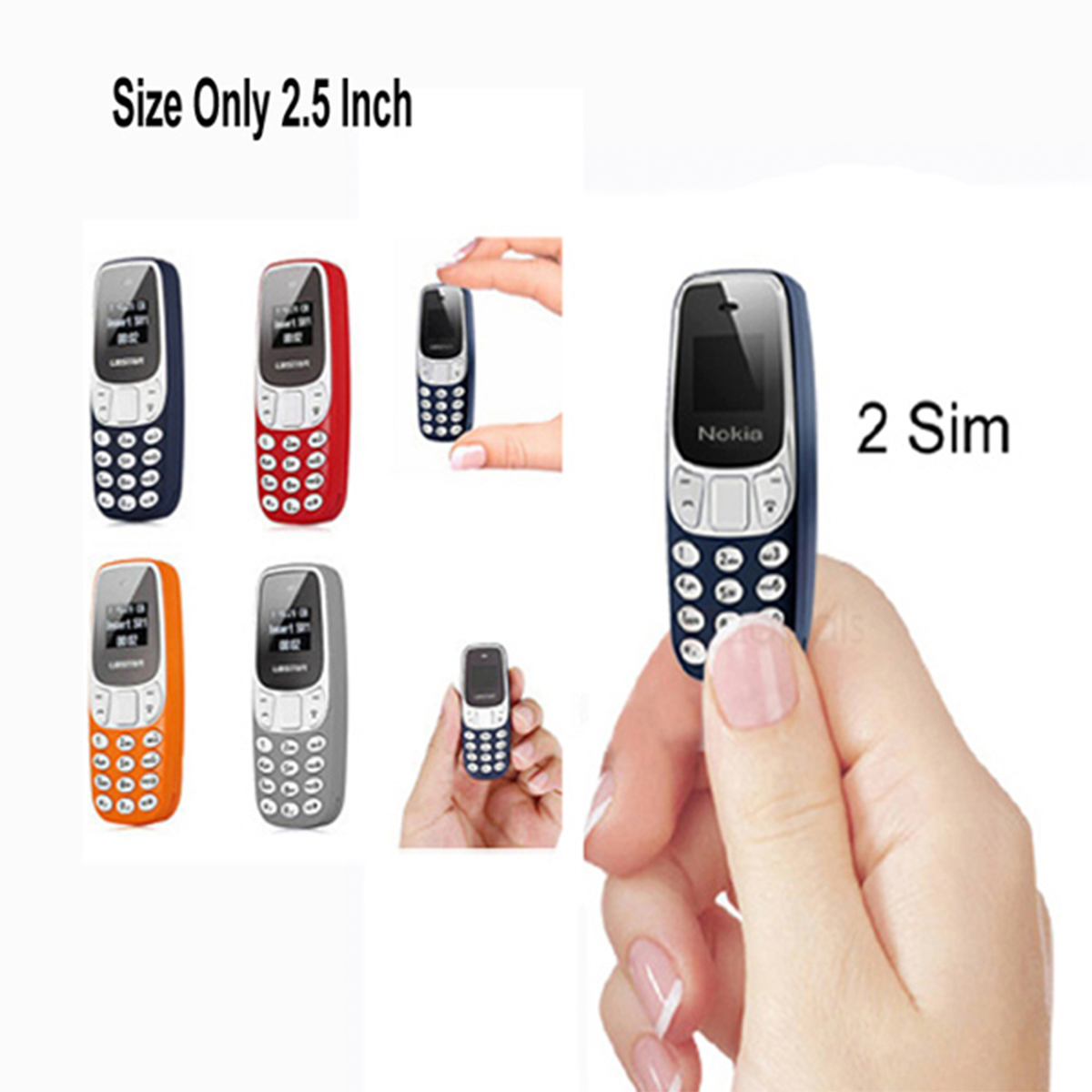 Finger Size BM10 Mini Dual Sim Mobile with Memory Card | China Product Small Size Mobile | PTA Approved | Low Radiation Product Friendly Environment - Image 2
