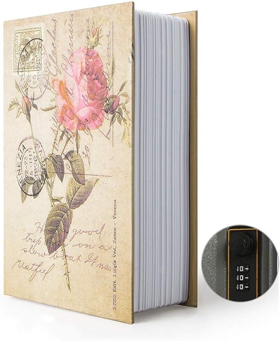 Dictionary Mini Safe Box Book Shape Money Secret Security Safe Lock Cash Money