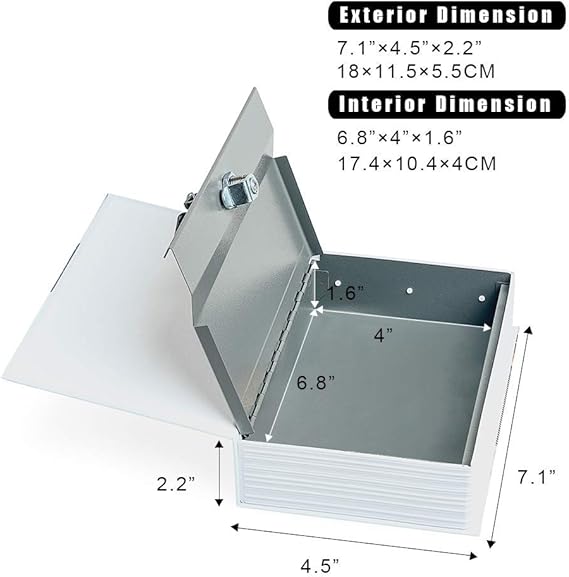 Dictionary Mini Safe Box Book Shape Money Secret Security Safe Lock Cash Money - Image 2