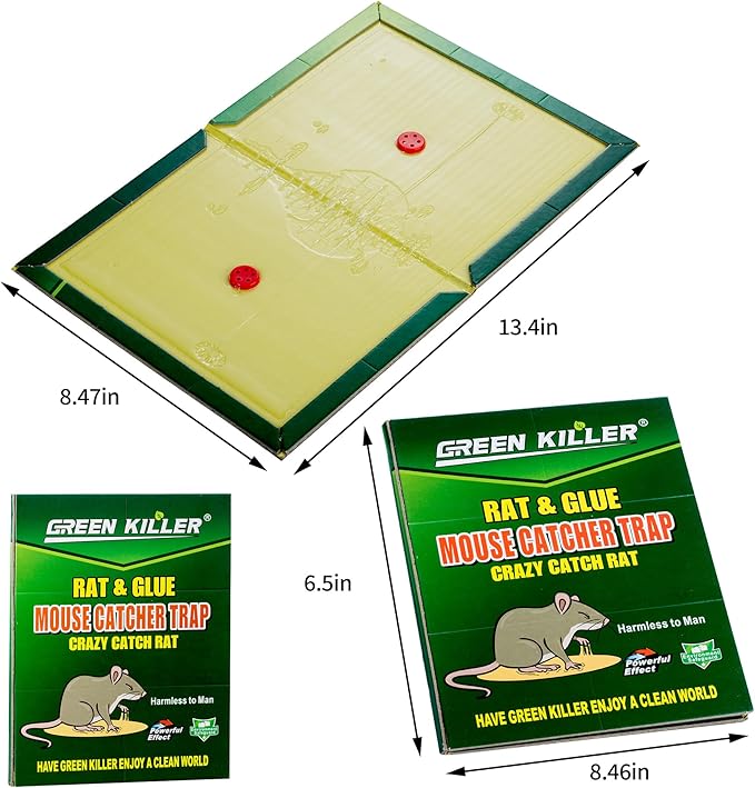 Reusable Expert Catch Mouse Glue Traps – Mouse Catcher Insect Lizard Spider Cockroach Rodent Snake Strongly