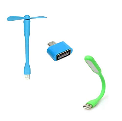 Pack Of 2 - Flexible Led Light And Micro Usb Flexible portable Fan Combo - Image 2
