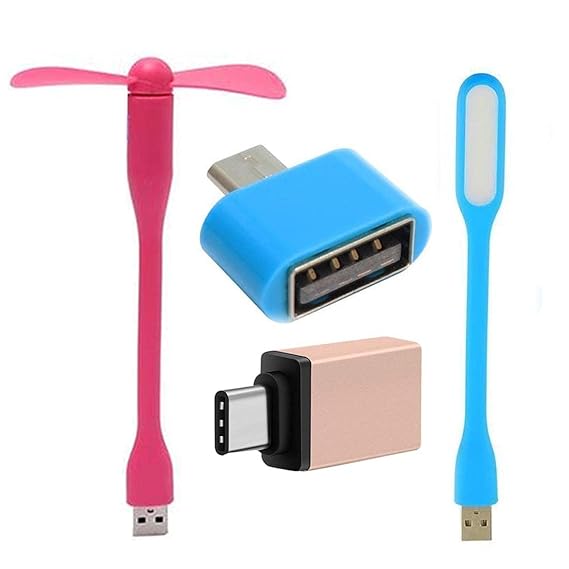 Pack Of 2 - Flexible Led Light And Micro Usb Flexible portable Fan Combo - Image 4