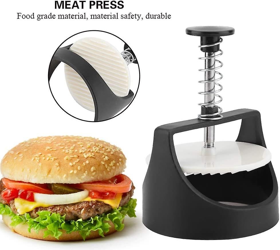 Hand Press Mini Burger Press, Plastic Stamp Press Hamburger Patty Maker Mold, Burger Patty Mold, Stamp Press Burger Mold - Image 4