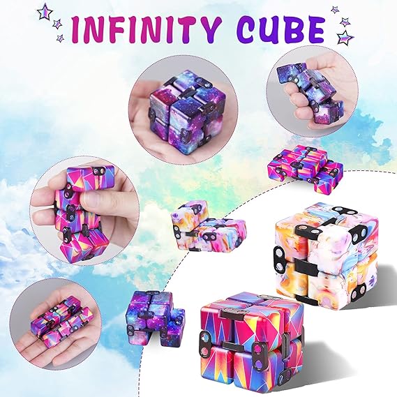 Infinity Cube Fidget Toy Prime Quality Gadget for Kids and Adults Stress and Anxiety Relief Cool Hand Mini Kill Time Toy