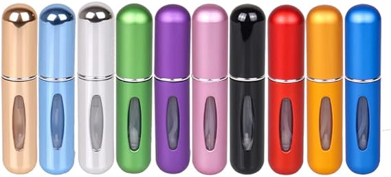 SHOPENITY - Mini Refillable Perfume Atomizer Bottle With Spray Scent Pump Empty Cosmetic Containers Spray Atomizer Bottle For Travel - 5ml - Image 2