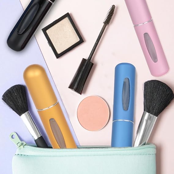 SHOPENITY - Mini Refillable Perfume Atomizer Bottle With Spray Scent Pump Empty Cosmetic Containers Spray Atomizer Bottle For Travel - 5ml - Image 5