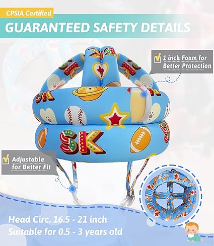 New Arrival Imported Quality Child Head Protective Cap Toddler Crawling Walking Baby Bumper Protect Hat Kids Anti-Fall Safety Helmet Headguard - Image 2