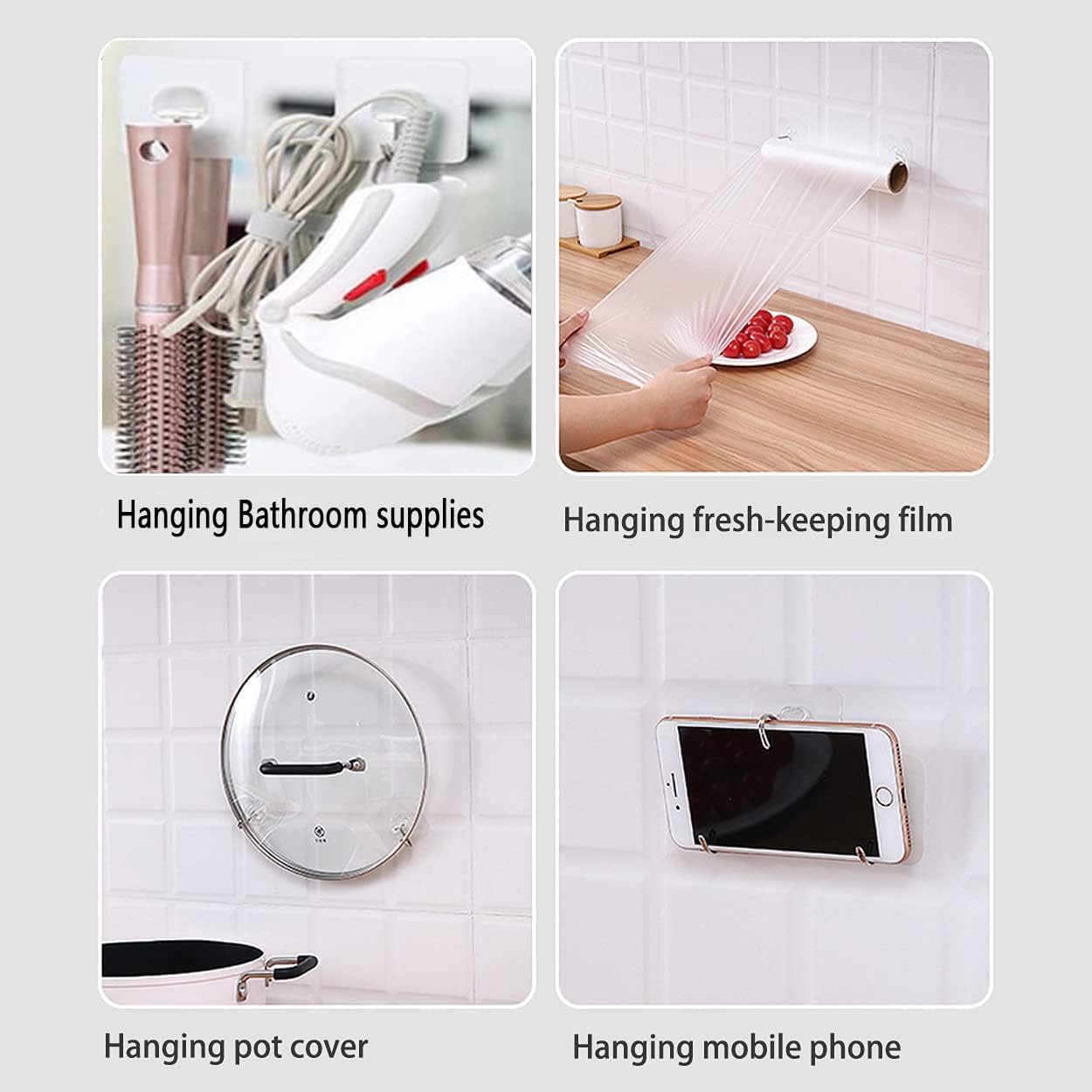 Pack of 10- Adhesive Suction Cup Hooks (10kg) stick hook Heavy Duty Sticky Wall & Ceiling & Door Nail Free Clear Hook for Bathroom and Kitchen No Scratch Waterproof and Oilproof Sticker