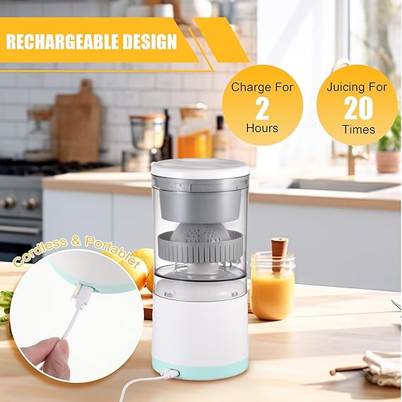 Portable Rechargeable Citrus Juicer – Electric