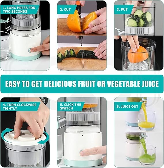Portable Rechargeable Citrus Juicer - Electric - Image 3
