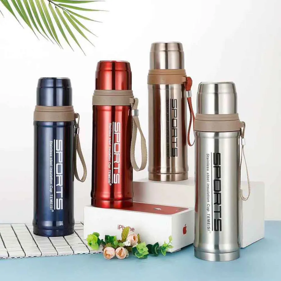 Sports Stainless Steel water Bottle Outdoor 750ml , Thermos Flask Water Bottle For School Kids,Coffee Mug Cup, Hot and Cold Slim Water Bottle