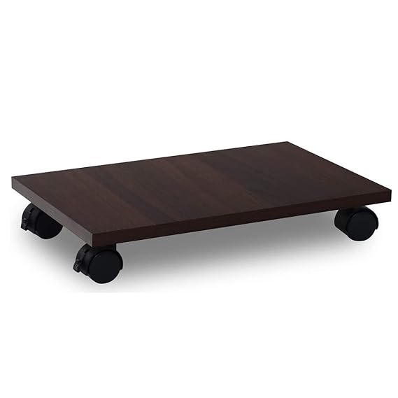 Under Desk Computer CPU Stand Cart CPU Holder with 4 Caster Wheels - Image 4