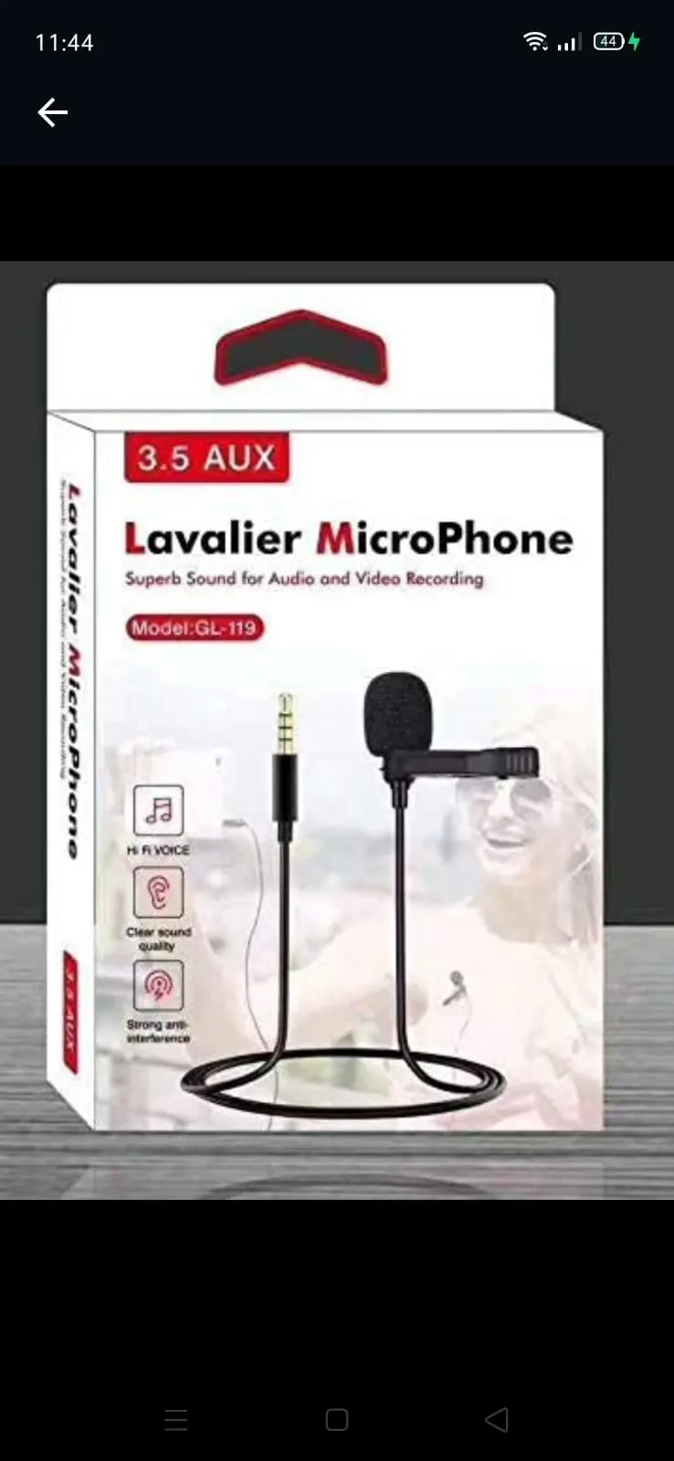 LAVALIER MICROPHONE 3.5AUX - Image 2