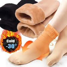 Winter Soft Velvet Elastic Legs Warm Socks
