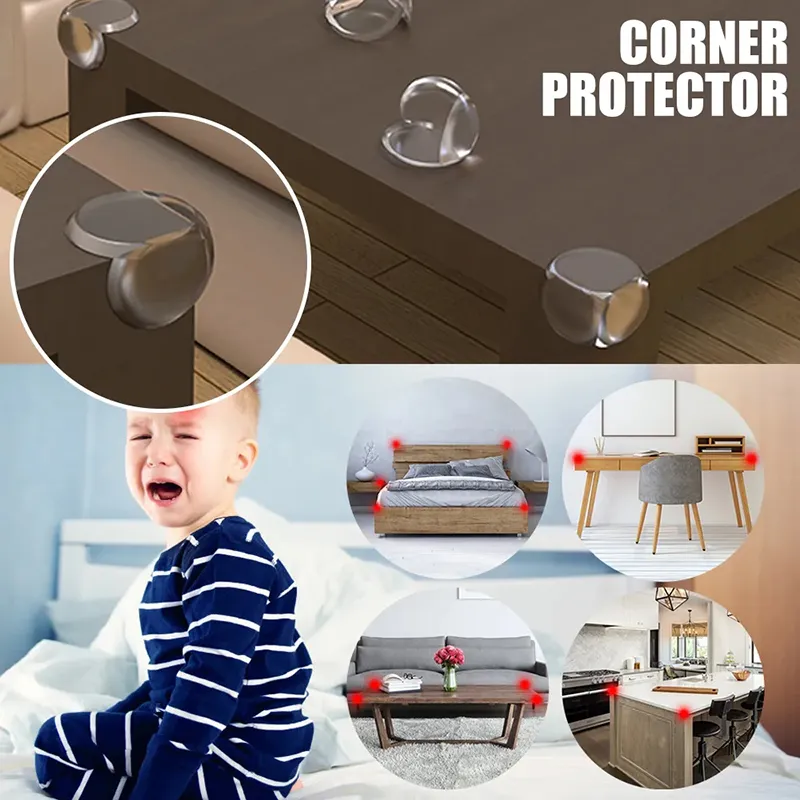 4Pcs/8Pcs/12Pcs Child Baby Safety Silicone Protector Table Corner Edge Protection Cover Children Anticollision Edge & Guards