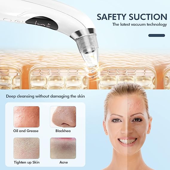 Blackhead remover, blackhead remover machine, derma suction, pimple acne remover - Image 5