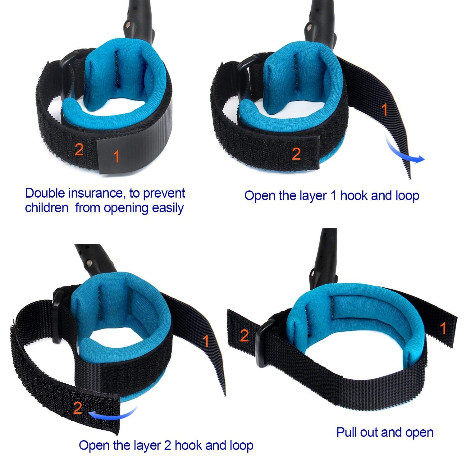 Anti Lost Wrist Link Strap with Harness and Leash - Secure Traction Rope Wristband for Toddlers and Babies - Reliable Hand Belt and Safety Band for Peace of Mind - Image 5
